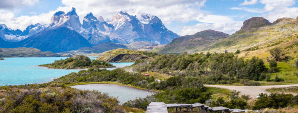 amazing landscape of torres del paine national park, chile