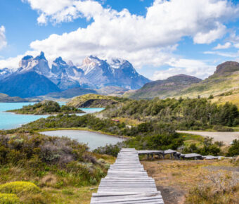 amazing landscape of torres del paine national park, chile