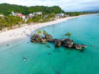 Aerial view of Boracay Island