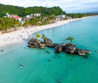 Aerial view of Boracay Island