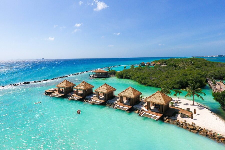 tropical paradise beach view