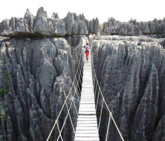 Suspension bridge at Tsingy de Bemaraha National Park, Madagascar
