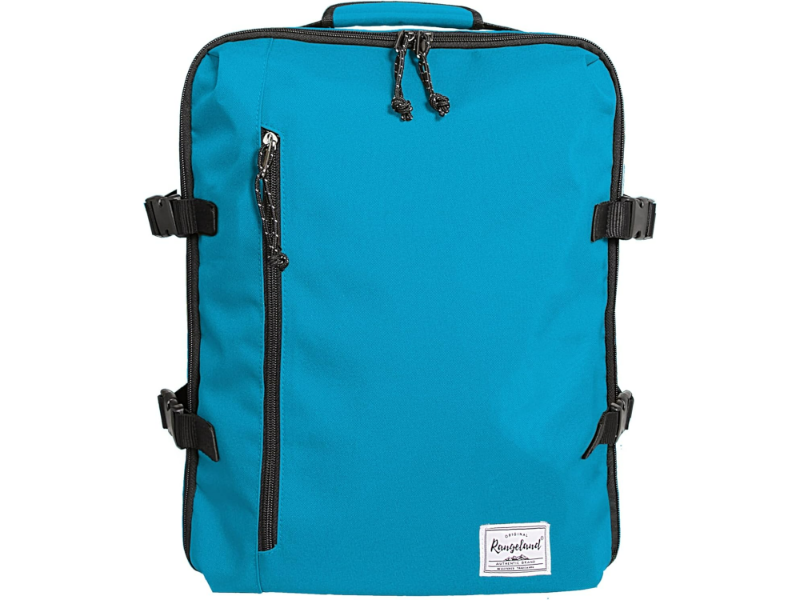 Turquoise Rangeland Cabin Backpack: Minimalist, modern design, durable material, practical for students and professionals.
