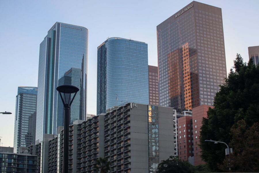 Skyscrapers at Los Angeles Downtown
