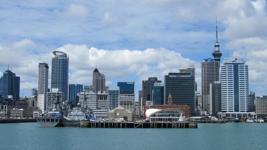 urban waterfront cityscape