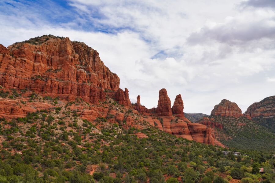 Panoramic view of northern Verde Valley, showcasing the scenic beauty of Sedona, Arizona