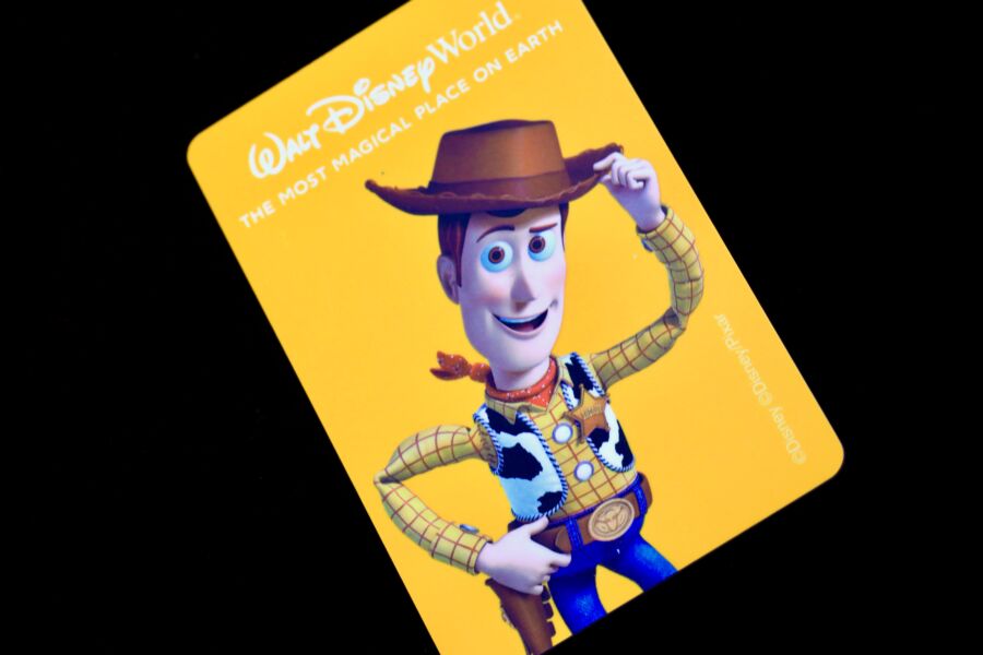 Digital Walt Disney World Ticket Card that grants access to exciting rides and roller coasters through a unique pattern