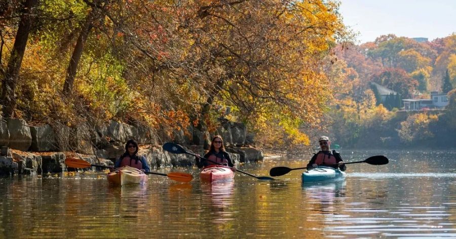 water kayaking on the Humber River
