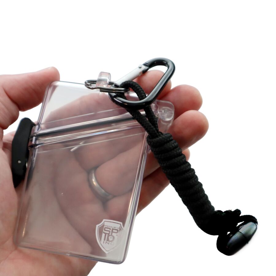 Waterproof ID Badge Holder with Lanyard & Clip